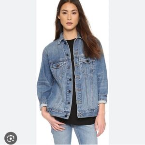 Denim X Alexander Wang Daze Oversized Denim Jacket